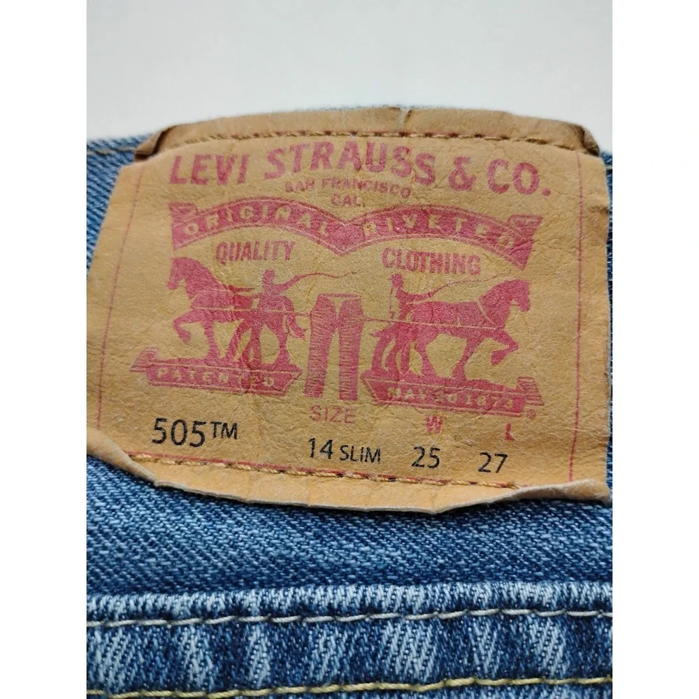 Levi's 505 Jeans Boys size 14 Slim 25x27 Pants